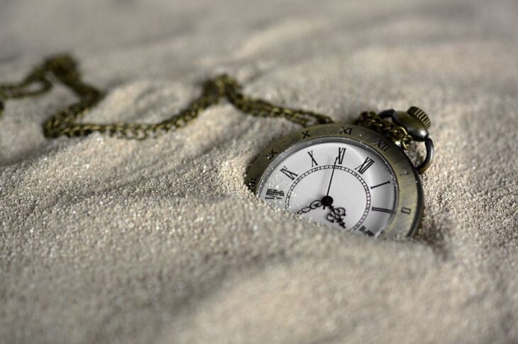 Old Pocket Watch in the Sand